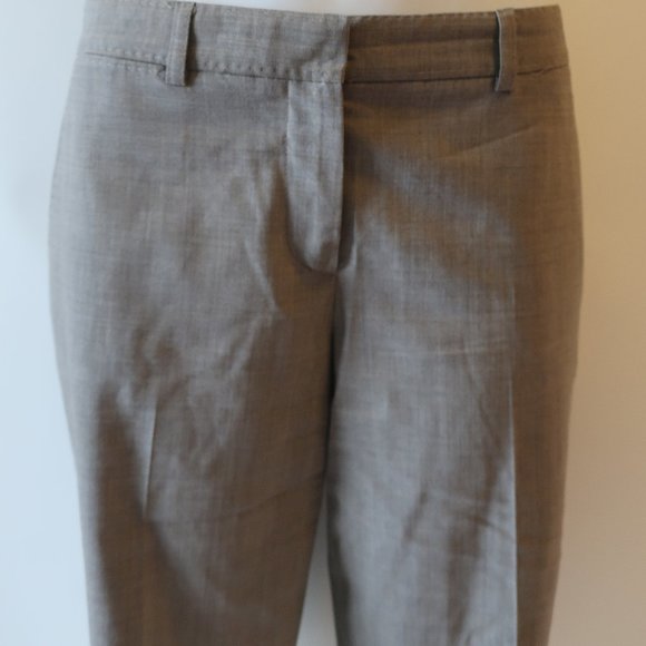 WOMENS THEORY TAUPE FLAT FRONT WOOL BLEND SHORTS 10 * - Picture 5 of 12